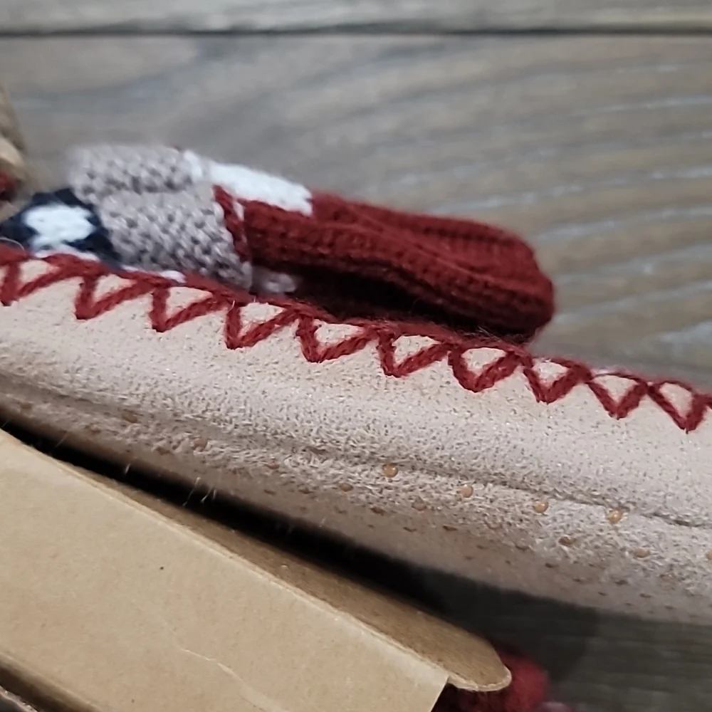 Macchia di Ruggine Premium Nordic Jacquard Slipper Socks L/XL